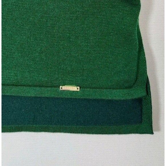 Tahari Womens 1X Hunter Green Sweater Pullover 3/4 Sleeve Christmas Casual - Picture 5 of 10